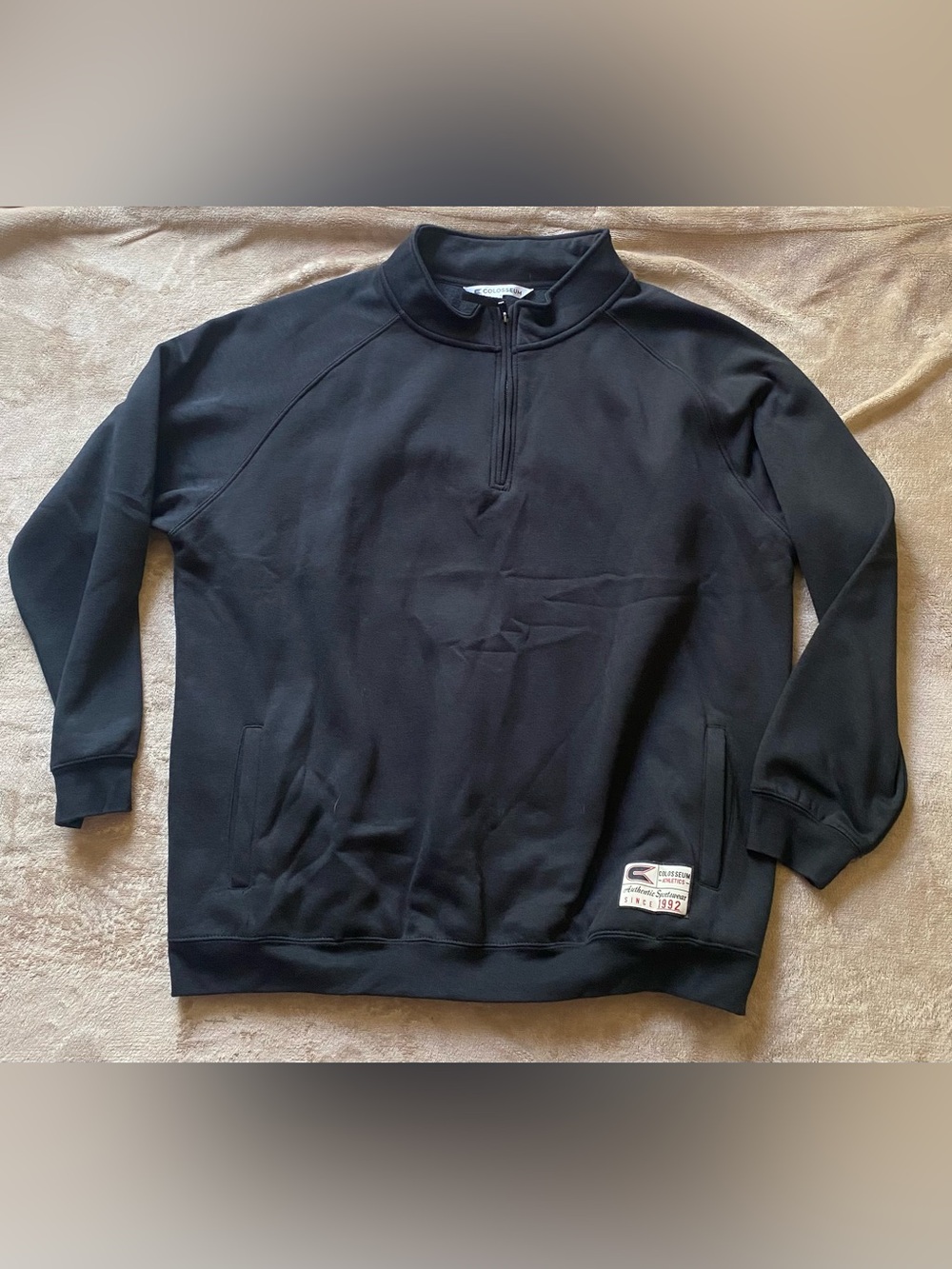 Colosseum Men’s Black Half-Zip Pullover Sweater